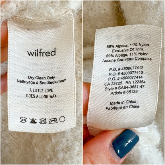 🏷️ SOLD • WILFRED • Seissan Sweater in Birch • XS - Picture 13 of 16